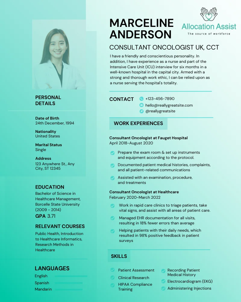 SAMPLE CV